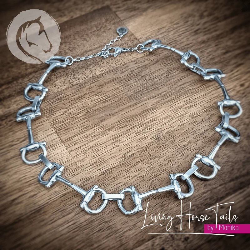 Stainless Steel Equestrian Snaffle Bit Choker