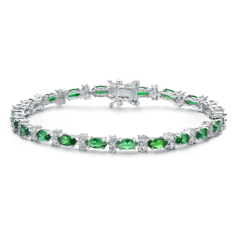 Noelle Green Tennis Bracelet