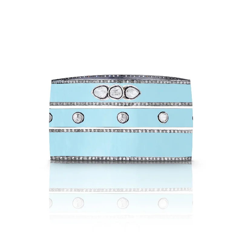 Pearl Turquoise Enamel Bracelets