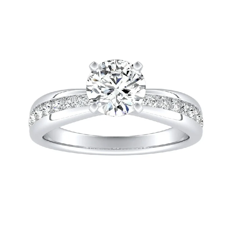 Auriya 14k Gold Classic 3/4 carat TW Round Diamond Engagement Ring (G-H, VS1-VS2)