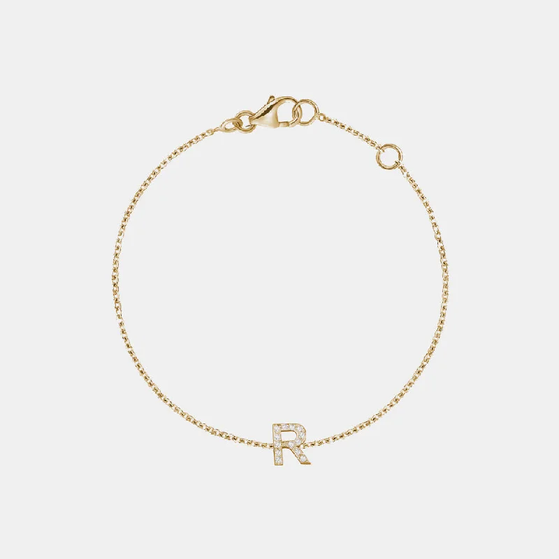 Diamond Initial Bracelet