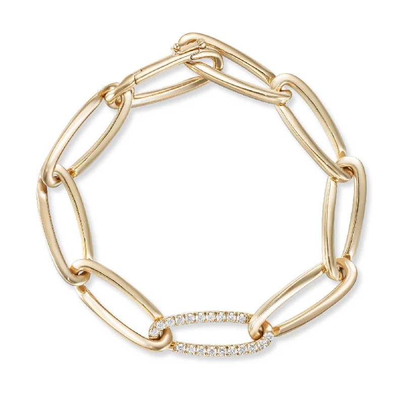 LULU BRACELET Medium (Partial Diamond)