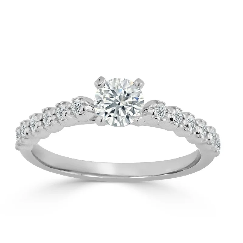 Auriya 1/2ctw Round Diamond Engagement Ring 14K Gold