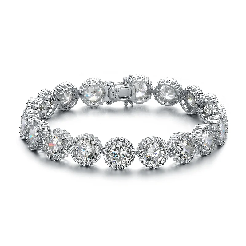 Audrey Solitaire Wreath Bracelet