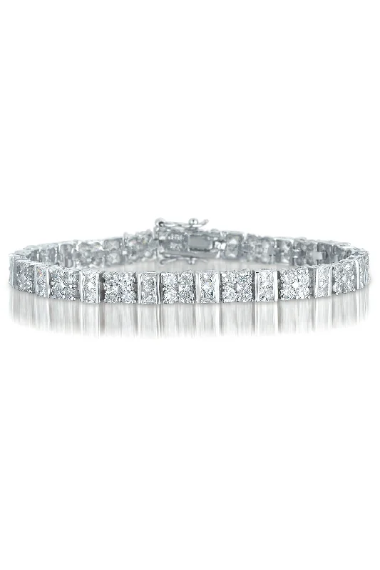 La Roche Silver Square CZ Bracelet