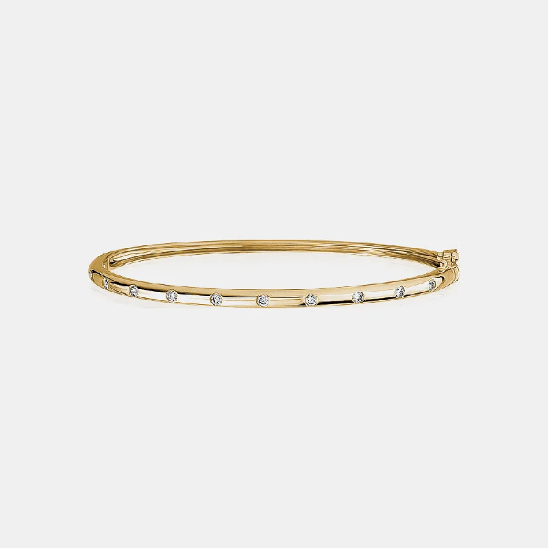 Inlay Diamond Bangle