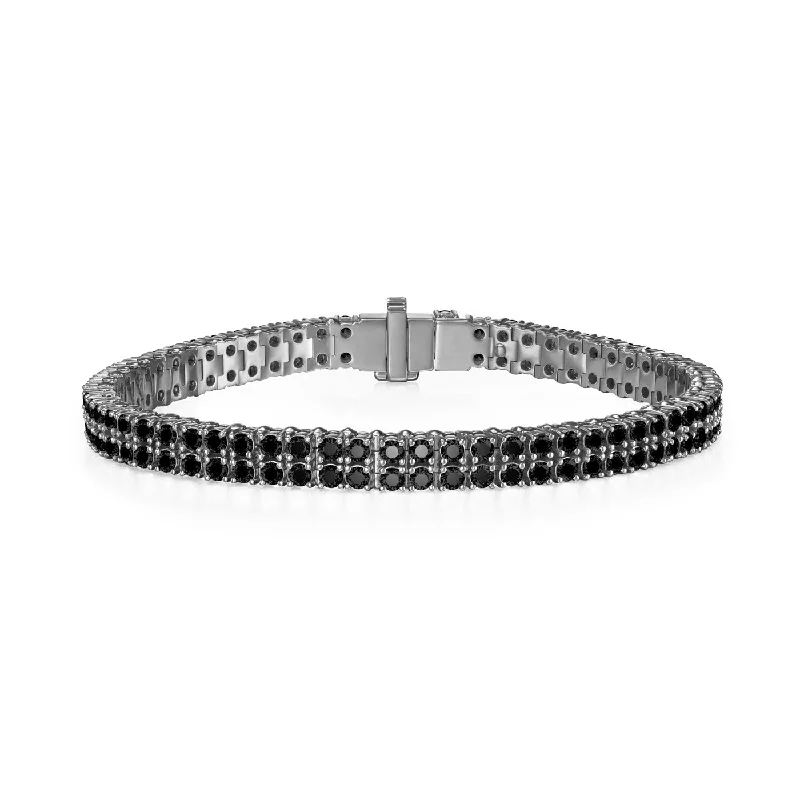 LENOX TENNIS BRACELET DOUBLE (Black Diamond)