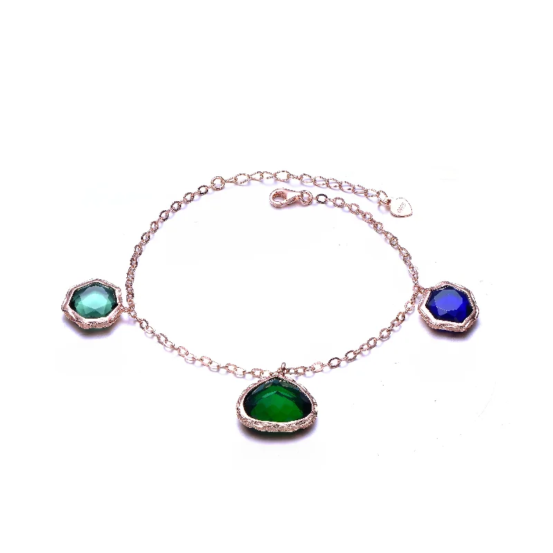 Multi-Colored Cubic Zirconia Bracelet