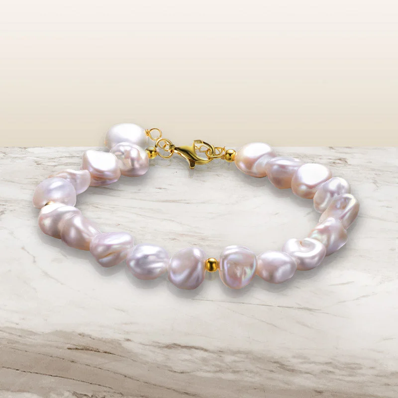 Brigitte Golden Pearl Bracelet