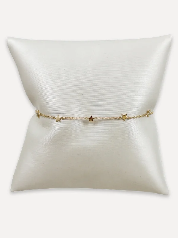 14K Star Accent Bracelet