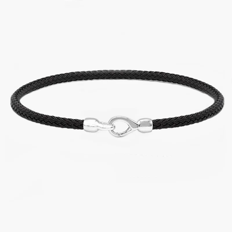 Sailing Cable "Plata" Bracelet (Black)