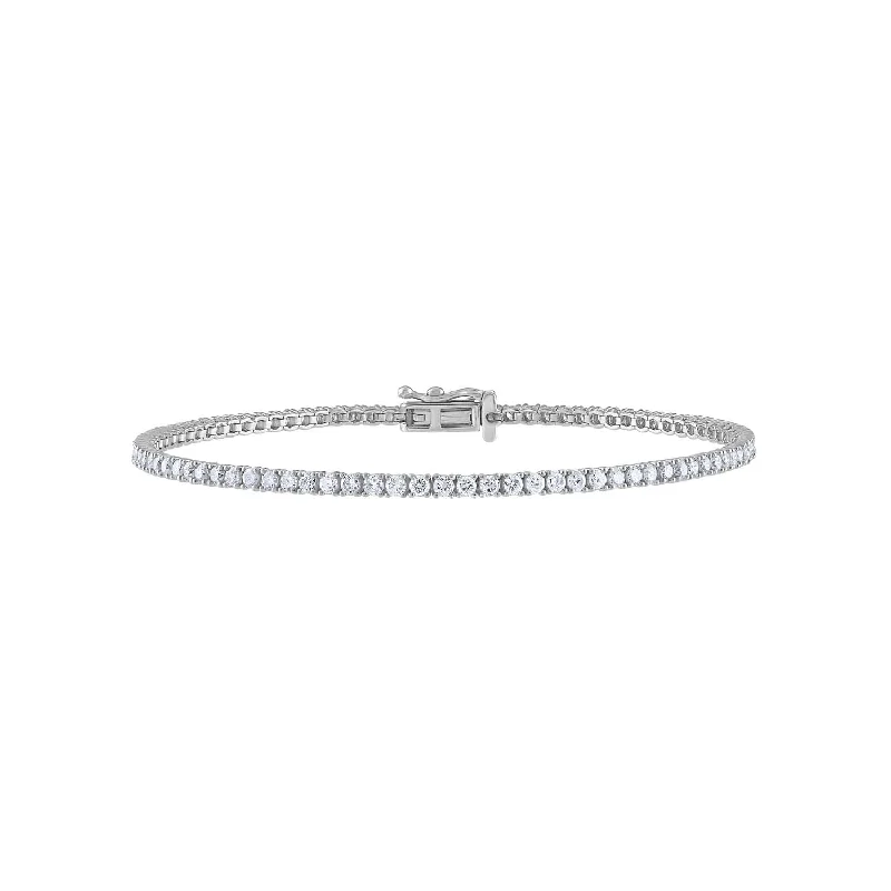 14KT GOLD DIAMOND TENNIS BRACELET