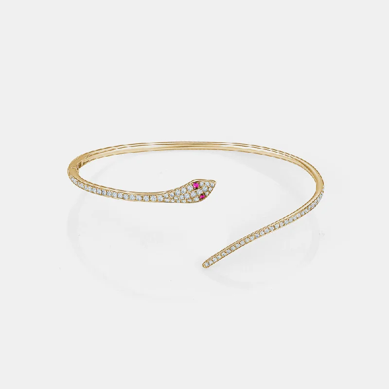 Diamond Snake Bangle